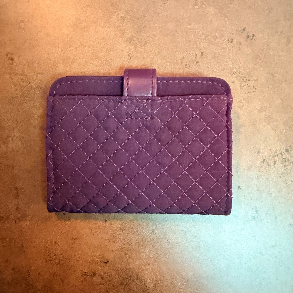 Vera Bradley Quilted Burgundy Wallet - Picture 2 of 7